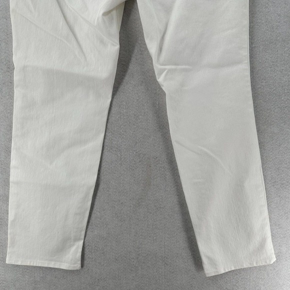 Coldwater Creek Jeans Womens 16 White Natural Fit Straight Leg Stretch Everyday - Picture 4 of 13